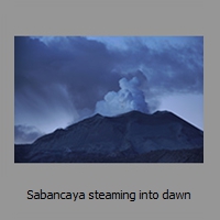 Sabancaya steaming into dawn